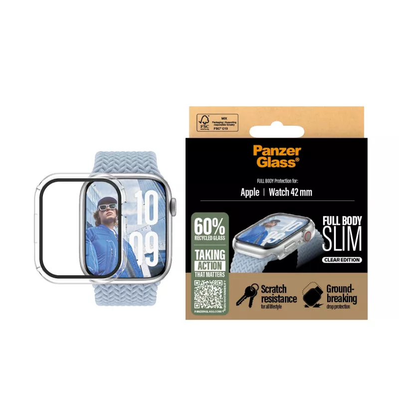 PanzerGlass Snappie Full Body Slim Aizsargstikls Apple Watch 41mm '24