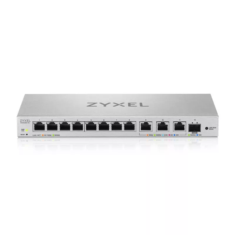 Zyxel XGS1250-12 Pārvaldāms L2 10G Ethernet (100/1000/10000) Slēdzis, Pelēks