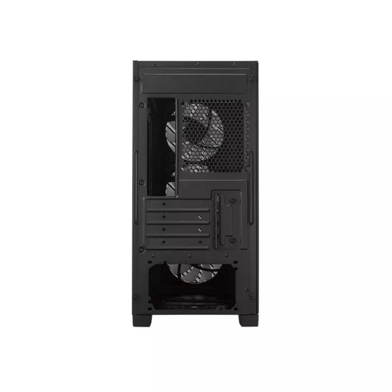 Cooler Master Elite 301 ARGB Mini Tower korpuss, melnā krāsā, ar logu, 3x 120 mm ARGB ventilatori