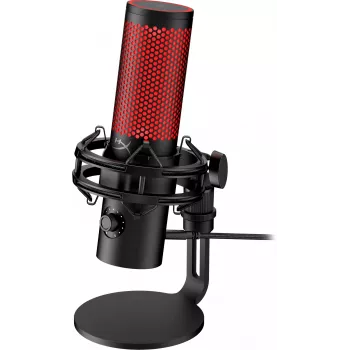 HyperX QuadCast 2 - USB Mikrofons (Melns), Podcast mikrofons, -7.5 dB, 20 - 20000 Hz, 0.05%, 32 Ω, 24 bit