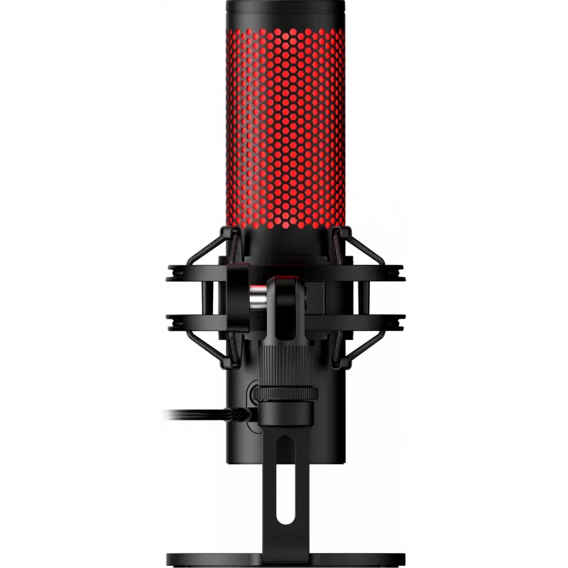 HyperX QuadCast 2 - USB Mikrofons (Melns), Podcast mikrofons, -7.5 dB, 20 - 20000 Hz, 0.05%, 32 Ω, 24 bit