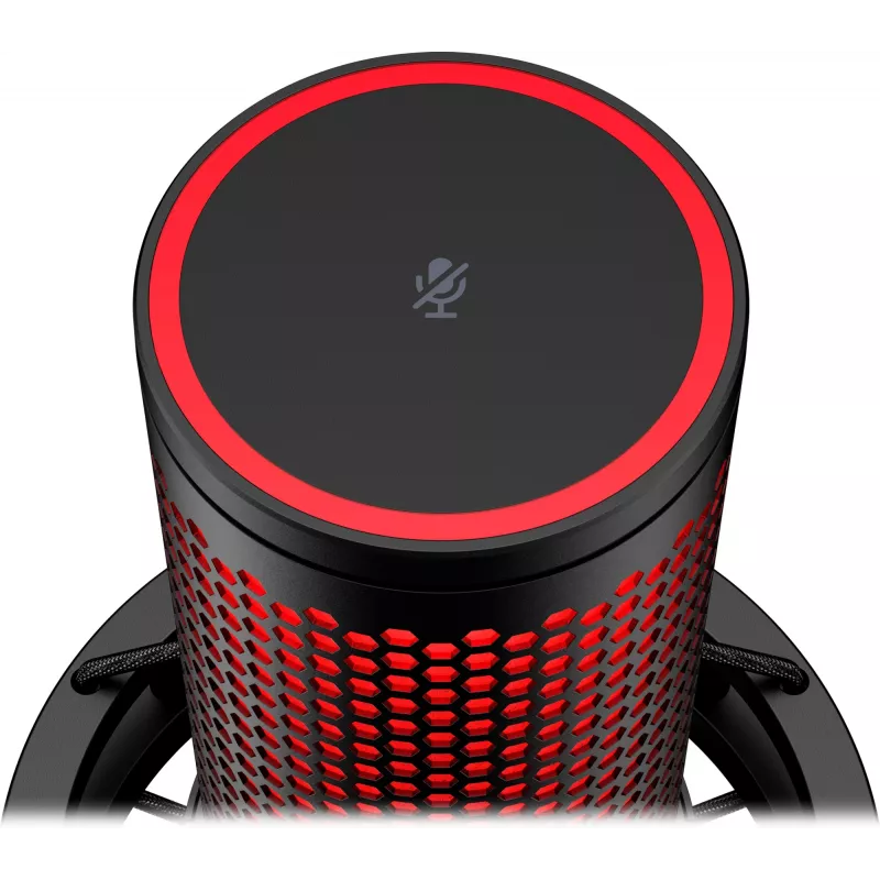 HyperX QuadCast 2 - USB Mikrofons (Melns), Podcast mikrofons, -7.5 dB, 20 - 20000 Hz, 0.05%, 32 Ω, 24 bit