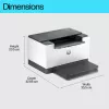 HP LaserJet M209d printeris, lāzerprinteris, 600 x 600 DPI, A4, 29 lpp/min, abpusējā drukāšana, melns, balts