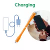 CLUB3D USB4 Gen 2x2 kabelis 2 m USB C oranžs
