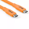 CLUB3D USB4 Gen 2x2 kabelis 2 m USB C oranžs