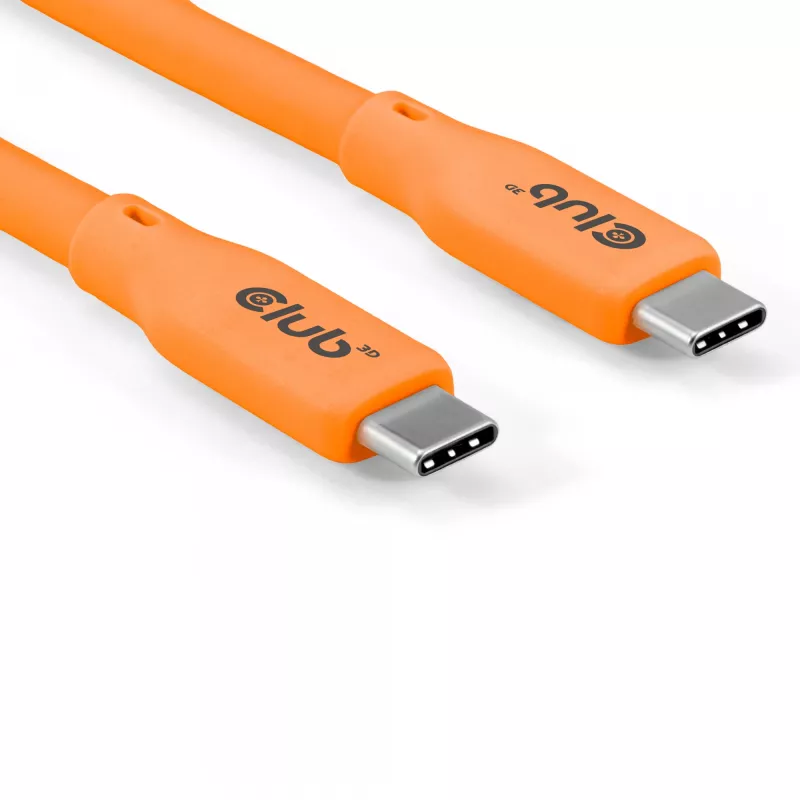 CLUB3D USB4 Gen 2x2 kabelis 2 m USB C oranžs