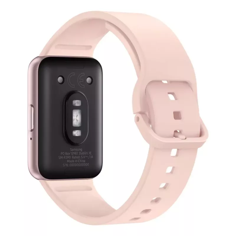 Samsung Galaxy Fit3 — viedais fitnesa aproce ar 4.06 cm (1.6 collu) AMOLED displeju, 40 mm, 256 x 402 pikseļi, skārienekrāns, rozā zelts
