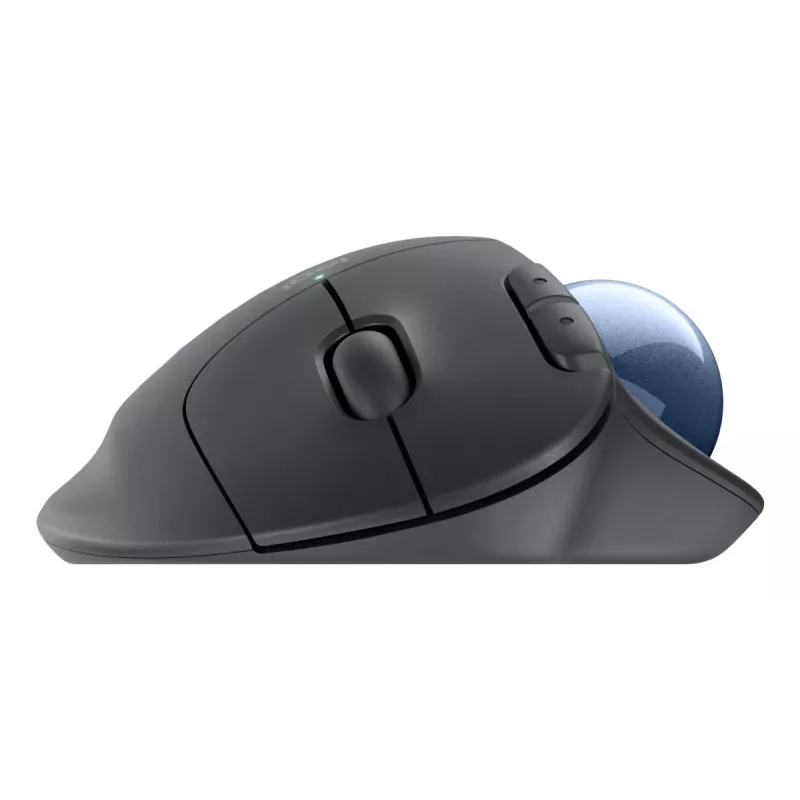 LOGITECH Ergo M575s Bezvadu Trackball - Pelēks ar zilu bumbu