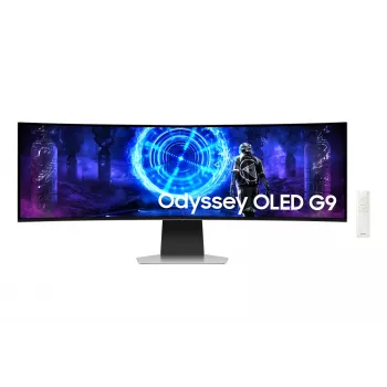 Samsung G95SD dators monitors 124.5 cm (49 colli) 5120 x 1440 pikseļi Dual QHD OLED Sudrabs