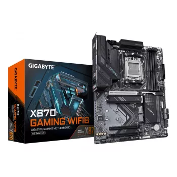 Mātesplate GIGABYTE X870 GAMING WIFI6 ATX, AMD X870, Socket AM5, DDR5, 4x DIMM, līdz 256 GB, Wi‑Fi 6, 2.5Gb LAN