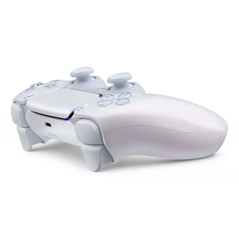 Bezvadu spēļu kontrolieris Sony PlayStation 5 S1000044424 — Bluetooth & USB-C, Pērļu krāsa, 12 h akumulators, vibrācija, austiņu izeja