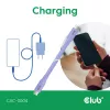 USB C kabelis CLUB3D CAC-3004 2m violets