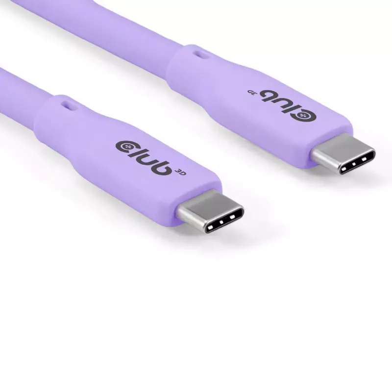 USB C kabelis CLUB3D CAC-3004 2m violets