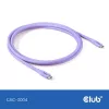 USB C kabelis CLUB3D CAC-3004 2m violets