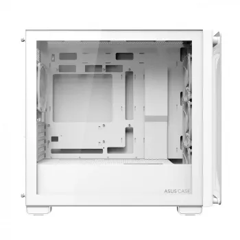 Korpuss ASUS A23 PLUS TG ARGB WHITE, balts, micro ATX, Mini-ITX