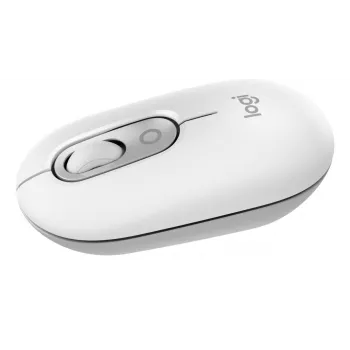 Logitech POP Pele - Pielāgojama Emocijzīmju Poga - Bezvadu - Baltā Krāsā