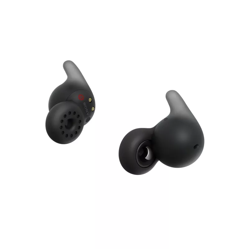 Austiņas Sony LinkBuds Open WFL910B — bezvadu Bluetooth iekšējās, 20–20 000 Hz, 10 m darbības rādiuss, 63 g, melnas