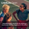 Austiņas Sony LinkBuds Open WFL910B — bezvadu Bluetooth iekšējās, 20–20 000 Hz, 10 m darbības rādiuss, 63 g, melnas