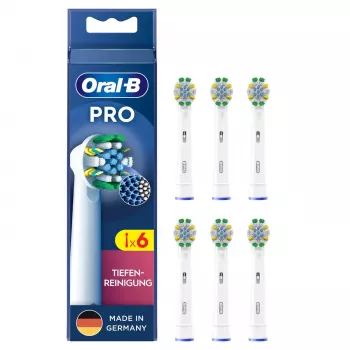 Oral-B Deep Cleaning rezerves birstīšu galviņas, 6 gab., baltas