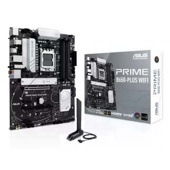Mātesplate ASUS PRIME B650-PLUS WIFI ATX — AMD B650, Socket AM5, DDR5, 4 DIMM, 192 GB, Wi‑Fi 6E, 2.5Gb LAN