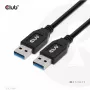 CLUB3D USB Type-A Gen2 (10G) kabelis, 3A M/M 0.5m / 1.64 pēdas