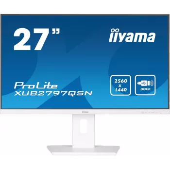 iiyama G-MASTER XUB2797QSN-W2 dators monitors 68.6 cm (27 inch) 2560 x 1440 pikseļi QHD LED balts