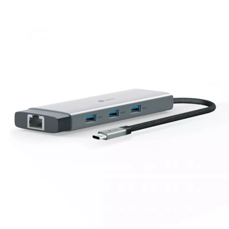 TP-Link UH9120C USB-C centrmezgls ar HDMI, Ethernet un karšu lasītāju