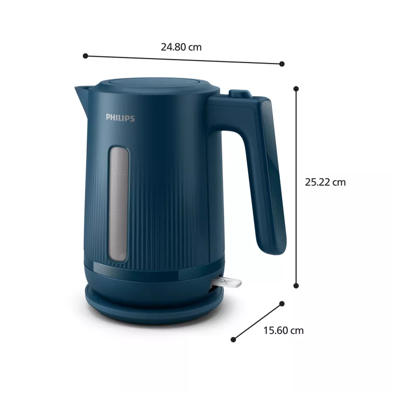 Philips 3000 sērijas HD9411/70 elektriskā tējkanna 1.7 L 2200 W Zila