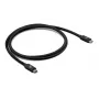 USB Type-C kabelis CLUB3D CAC-1570 1.2m — 80 Gbps, 240 W, atbalsta 8K@240 Hz, melns