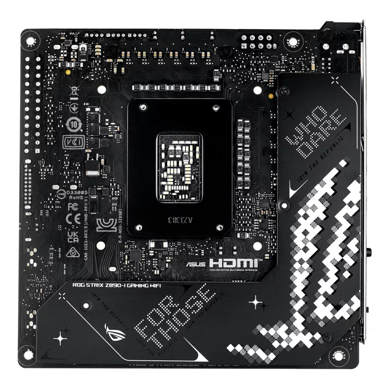 ASUS ROG STRIX Z890-I GAMING WIFI mātesplate, Intel Z890, LGA 1851 (Socket V1), mini ITX