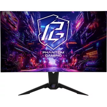 ASROCK Gaming monitors PGO32UFS 32 collu 4K UHD 240Hz OLED plakans melns