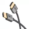 Goobay HDMI kabelis 2m A tipa vīriešu-vīriešu 18 Gbit/s Pelēks