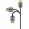Goobay HDMI kabelis 2m A tipa vīriešu-vīriešu 18 Gbit/s Pelēks