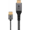 Goobay HDMI kabelis 2m A tipa vīriešu-vīriešu 18 Gbit/s Pelēks