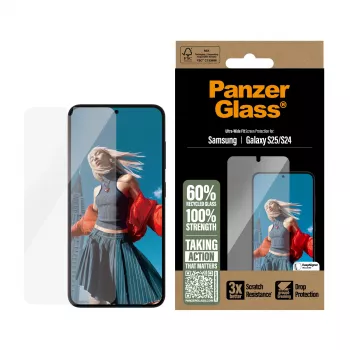 PanzerGlass ® Aizsargstikls Samsung Galaxy S25 | S24 Ultra-Wide Fit