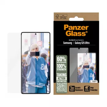 PanzerGlass® ekrāna aizsargs Samsung Galaxy S25 Ultra | Ultra-Wide Fit