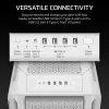 CORSAIR 5000T korpuss - Mid-tower augstas veiktspējas - Balts