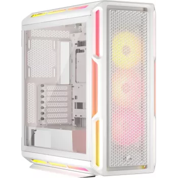 CORSAIR 5000T LX RGB (Temperētais Stikls) Balts - Vidējais Tornis Datora Korpuss