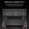 CORSAIR iCUE LINK 5000T LX RGB Mid-Tower korpuss - augstas veiktspējas