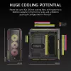 CORSAIR iCUE LINK 5000T LX RGB Mid-Tower korpuss - augstas veiktspējas