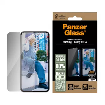 PanzerGlass® Privātuma Ekrāna Aizsargs Samsung Galaxy A36 5G | Ultra-Wide Fit