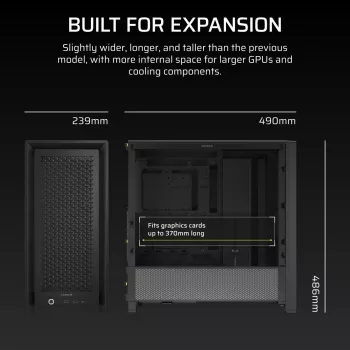 CORSAIR FRAME 4000D Midi Tornis Melns