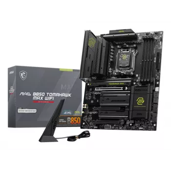 Mātesplate MSI MAG B850 TOMAHAWK MAX WIFI — AMD B850, Socket AM5, ATX, DDR5, 4×M.2, Wi‑Fi 7, 5Gb LAN, 7.1 Audio
