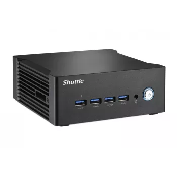 Shuttle Nano PC NA10H7, AMD Ryzen™ 7-8845HS APU, Radeon780M, 2xHDMI, 2xUSB-C 4.0(DP), 2x2.5Gbit LAN, 24/7 darbība, iesk. VESA