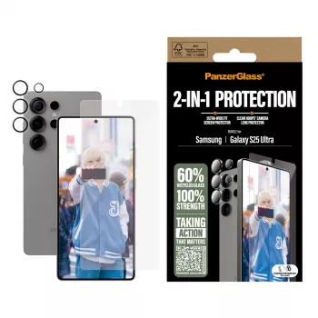 PanzerGlass 2-in-1 aizsardzības komplekts Samsung Galaxy S25 Ultra