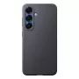 Mākslīgās ādas maciņš Samsung Galaxy S25, melns