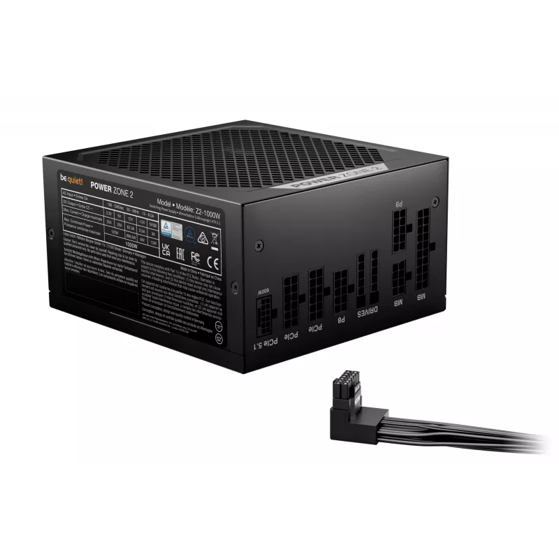 be quiet! POWER ZONE 2 1000W barošanas bloks 20+4 pin ATX ATX Melns