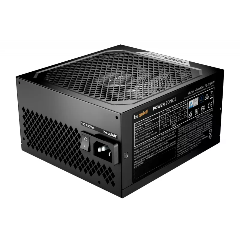 be quiet! POWER ZONE 2 1000W barošanas bloks 20+4 pin ATX ATX Melns