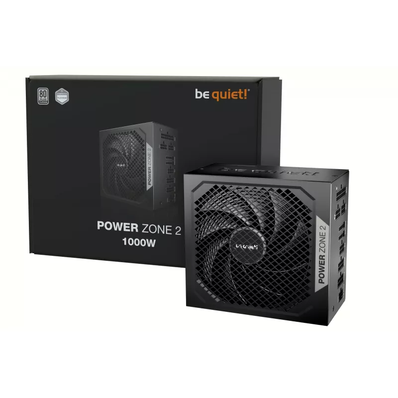 be quiet! POWER ZONE 2 1000W barošanas bloks 20+4 pin ATX ATX Melns