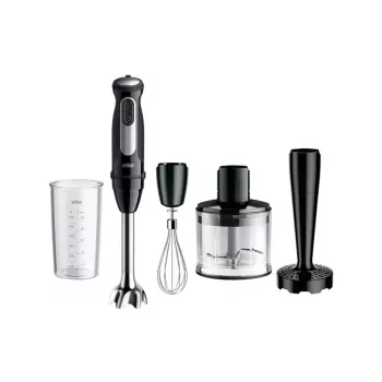 Braun MultiQuick 5 Pro 0.6 L rokas blenderis 1000 W Melns, Sudrabs